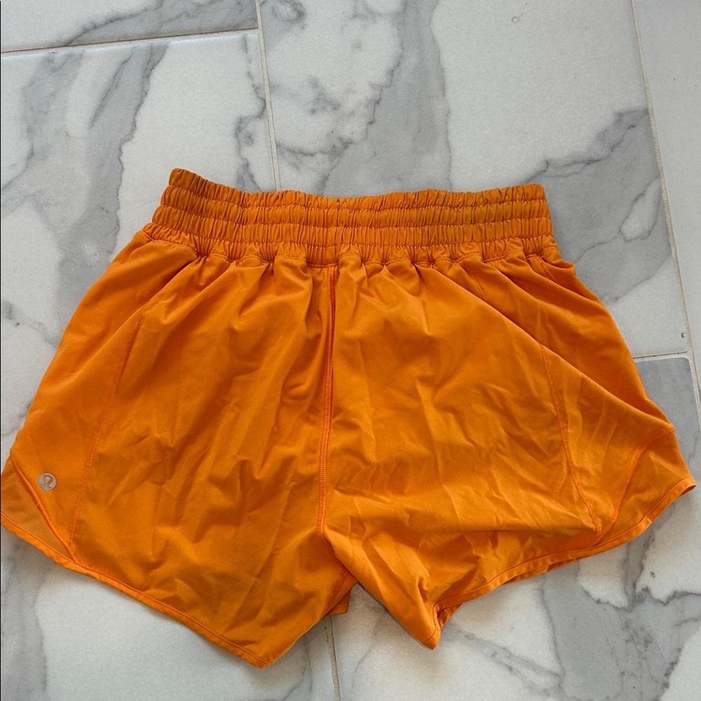 lululemon athletica Bright Orange Athletic Shorts